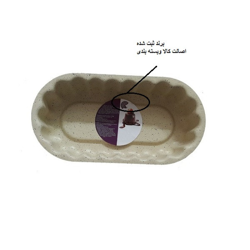 قالب کیک به گز مدل شارلوت بیضی