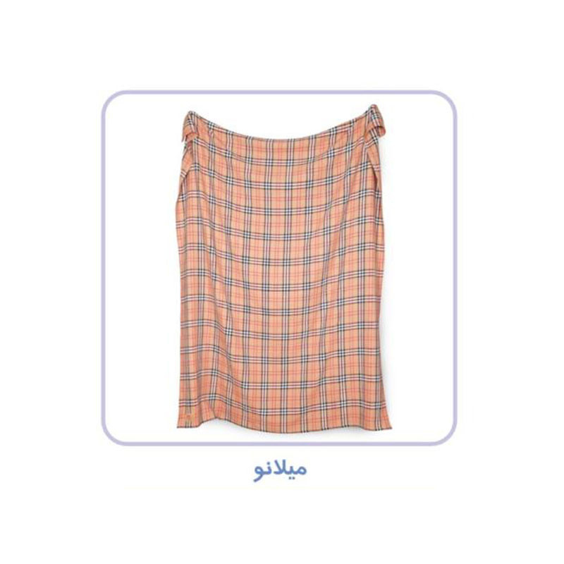 پتو مسافرتی برق لامع مدل میلانو غیر مخمل 150*200 سانتی متر