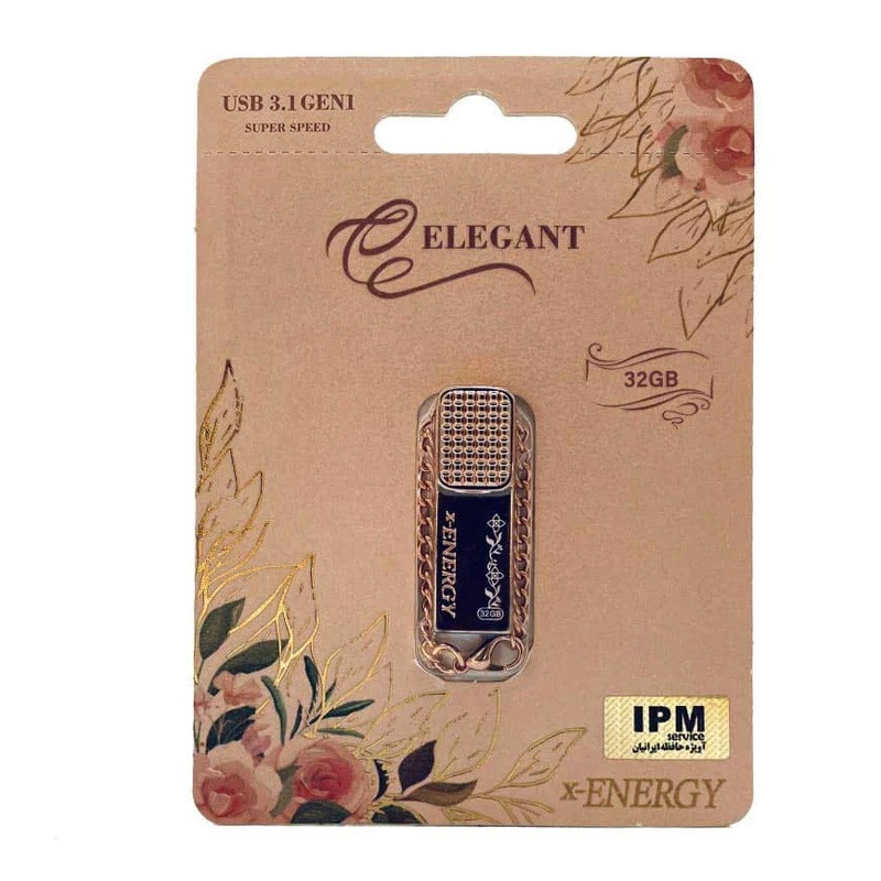 فلش مموری ایکس انرژی مدل ELEGANT  ظرفیت 32 گیگابایت با رابط USB 3.1 Gen1