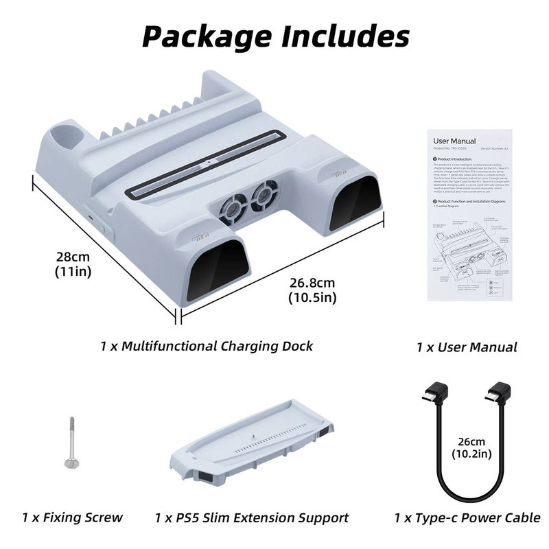 پایه پلی استیشن 5 دابی مدل Multlfunctiona Cooling Stand TP5-3532B