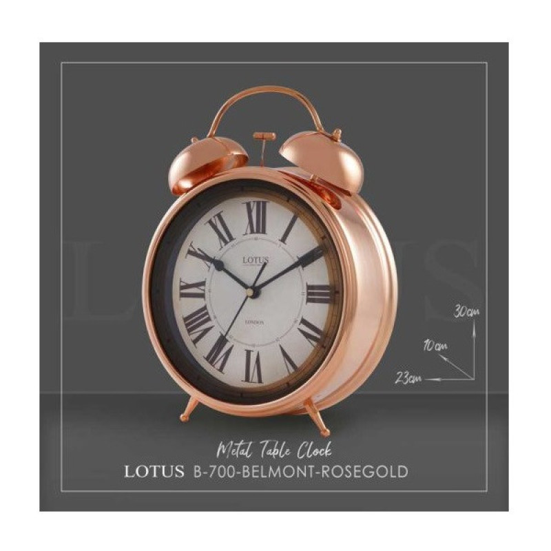 ساعت رومیزی لوتوس مدل B-700-BELMONT-ROSEGOLD