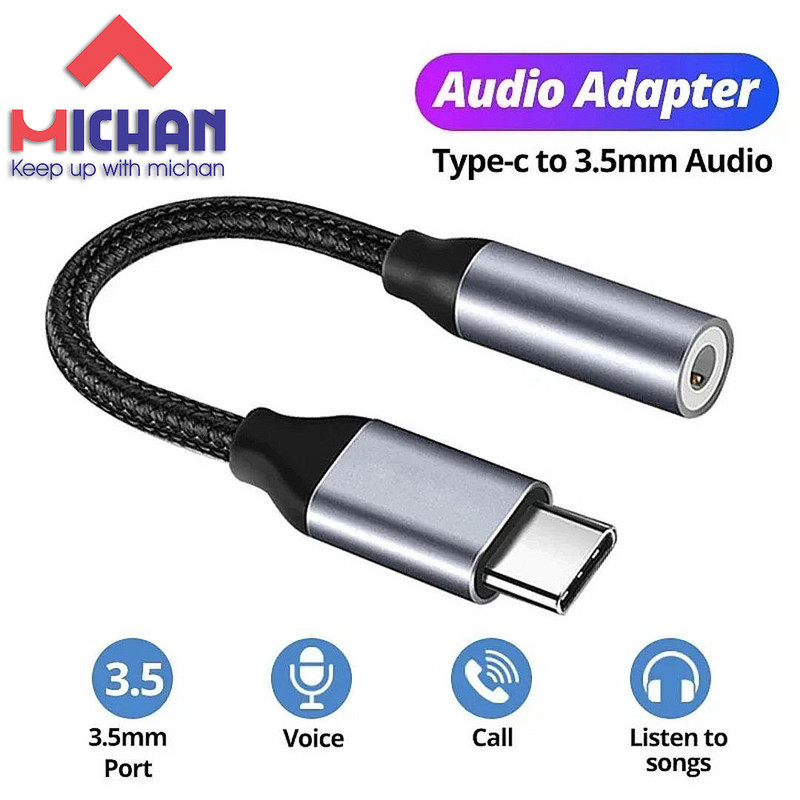 مبدل USB-C به جک 3.5 میلی متری میچان مدل T1