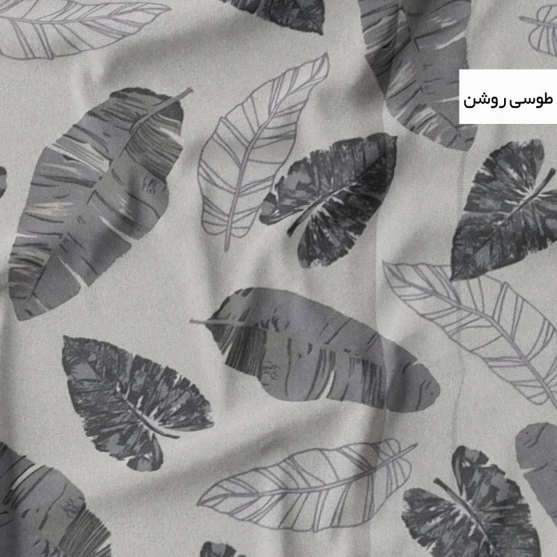 ملحفه مدل برگی یک نفره سایز 140×200سانتیمتر