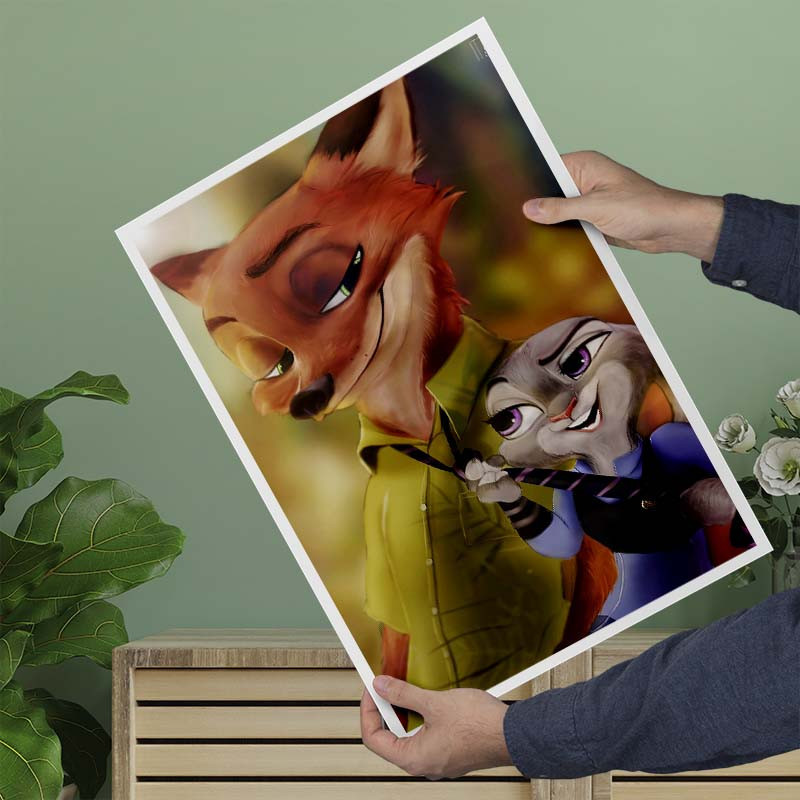 پوستر کارنيکا طرح زوتوپیا Zootopia کد 87998 مجموعه 8 عددی