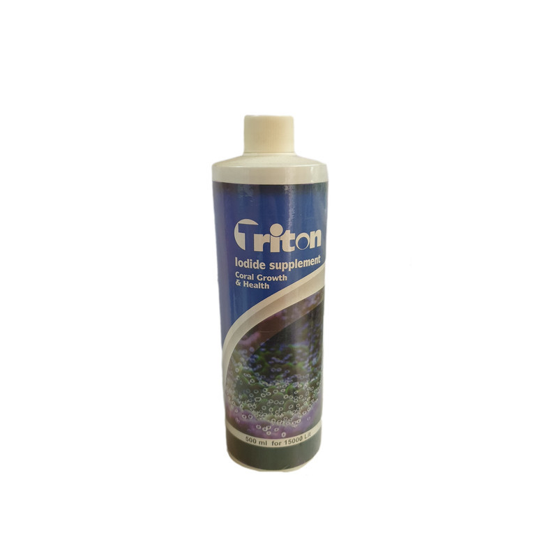 محلول آماده ساز آب آکواریوم  تریتون مدل ید  حجم 500 میلی لیتر