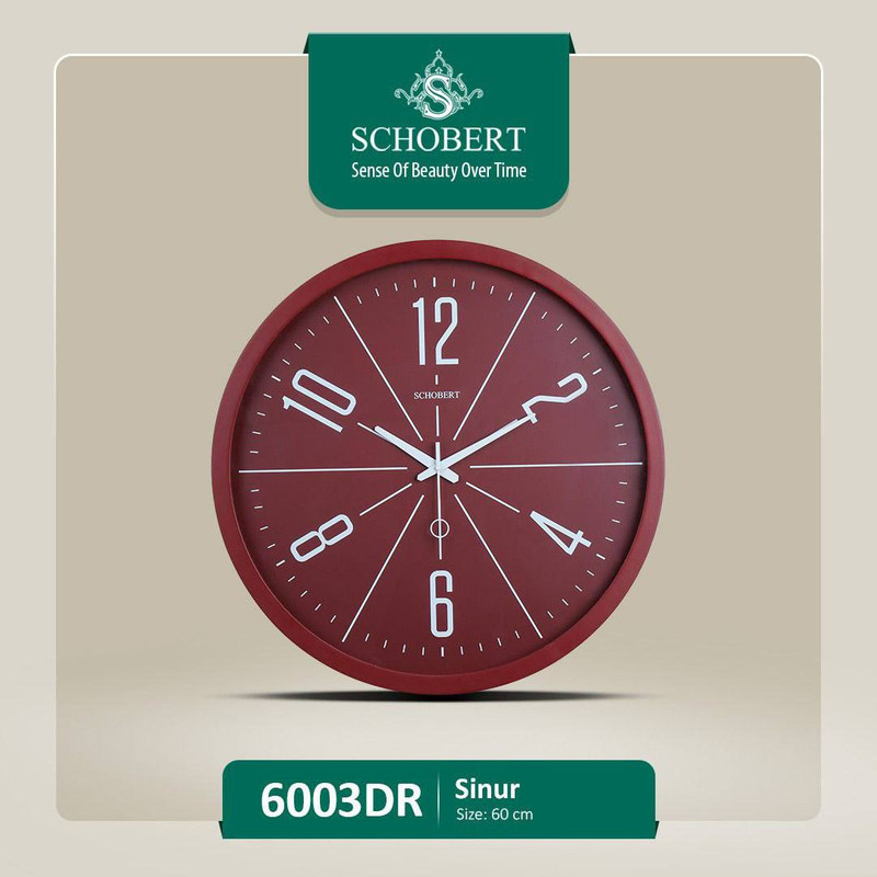 ساعت دیواری کوارتز شوبرت مدل 6003DR