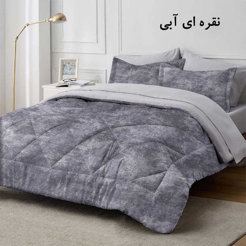 سرویس روتختی دونفره 6 تکه نوپه هوم مدل مخمل پتینه 1021