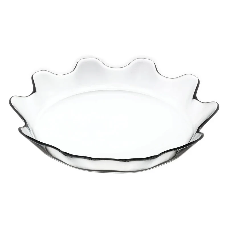 میوه‌خوری کریستال پاشاباغچه Splash Serving Platter مدل حلالی، ابعاد 32×32×4 سانتی‌متر، مناسب شستشو با دست و ماشین ظرفشویی