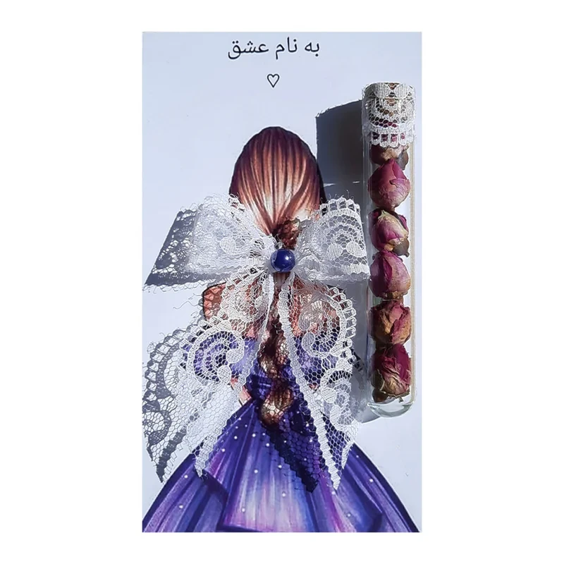 گیفت جشن مدل گل طرح کارتی بسته 8 عددی