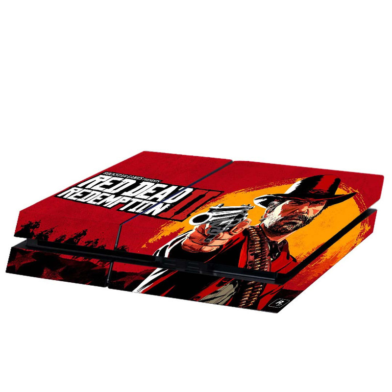 برچسب پلی استیشن ۴ مدل ps4 fat طرح red dead کد PS-1036