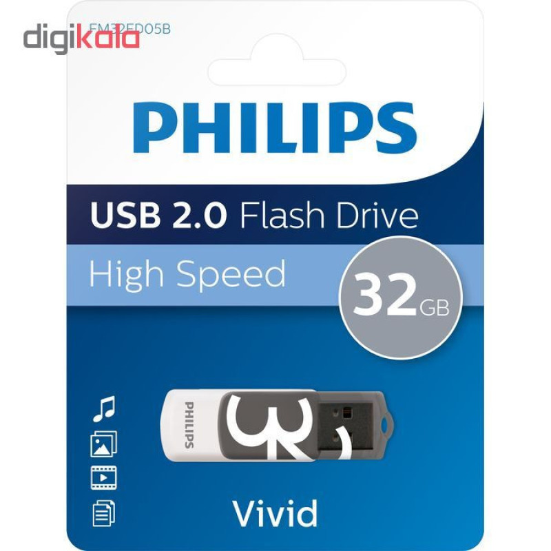 فلش مموری فیلیپس مدل VIVID ظرفیت 32گیگابایت