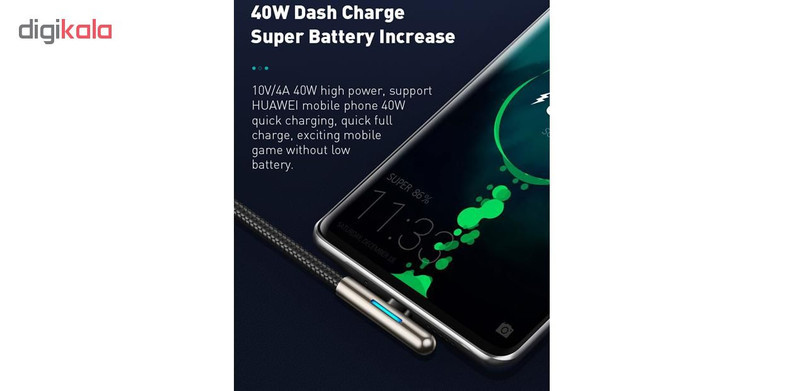 کابل تبدیل USB به USB-C باسئوس مدل CAT7C-B طول 1 متر
