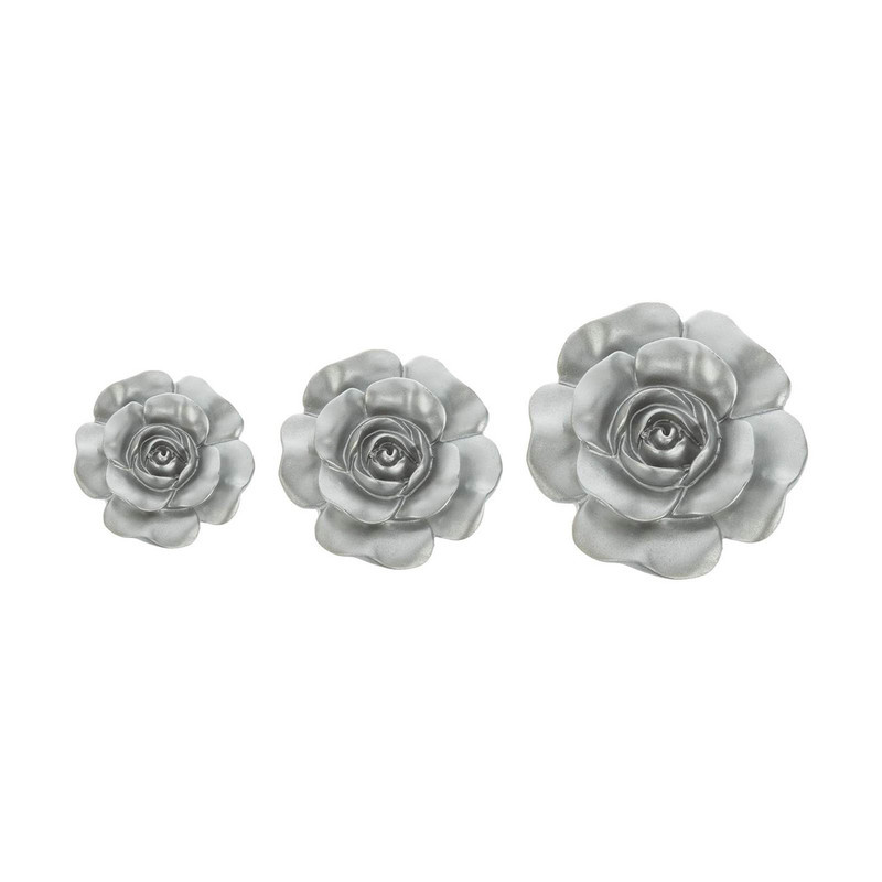 دیوارکوب تزیئنی مدل گل رز کد RM-6979 مجموعه 3 عددی