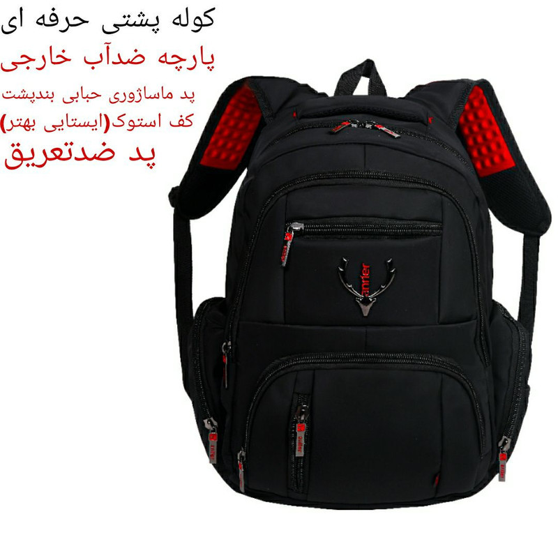 کوله پشتی لپ تاپ مدل Koo-ANTmstf مناسب برای لپ تاپ 15 تا 17 اینچی