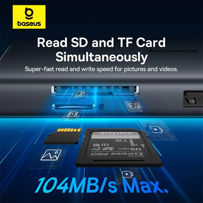 هاب 11 پورت USB-C بیسوس مدل BS-OH098