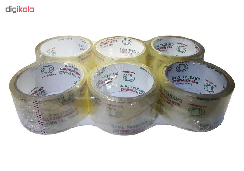 نوار چسب شیشه ای جانسون مدل 40yard بسته 6 عددی