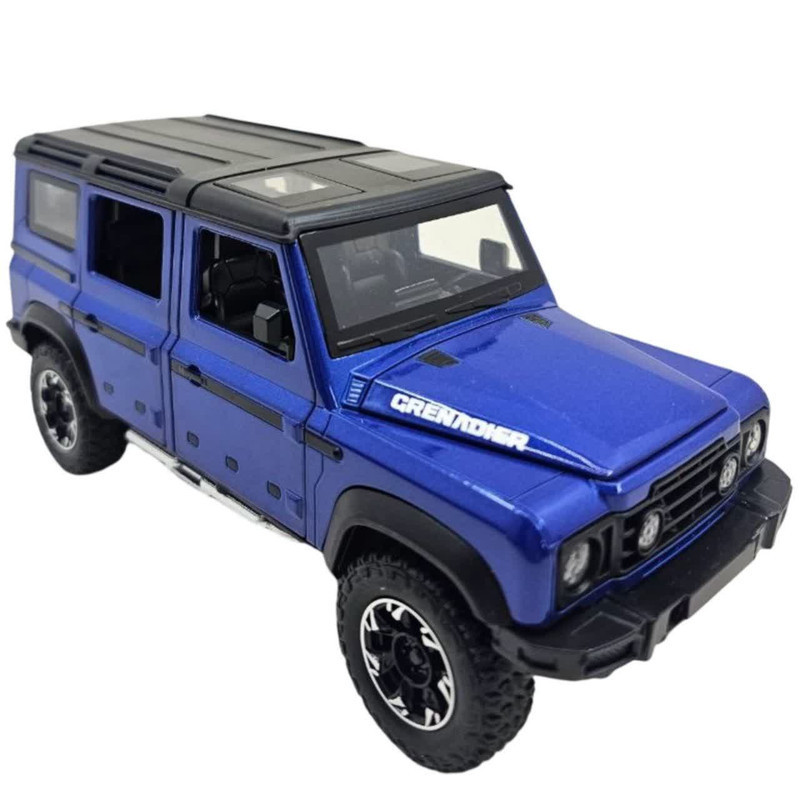 ماکت ماشین ناب سل مدل لندروور پاژن آفرود دودزا فلزی موزیکال چراغدار عقب کش کد Land Rover Offroad Pageant Smoked Metal Musical Lighted