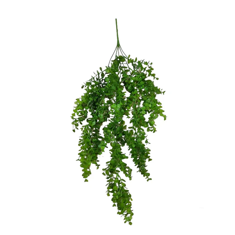 گل مصنوعی آویز شمشاد، 5 شاخه، ابعاد 2×22×74 سانتی‌متر، وزن 100 گرم