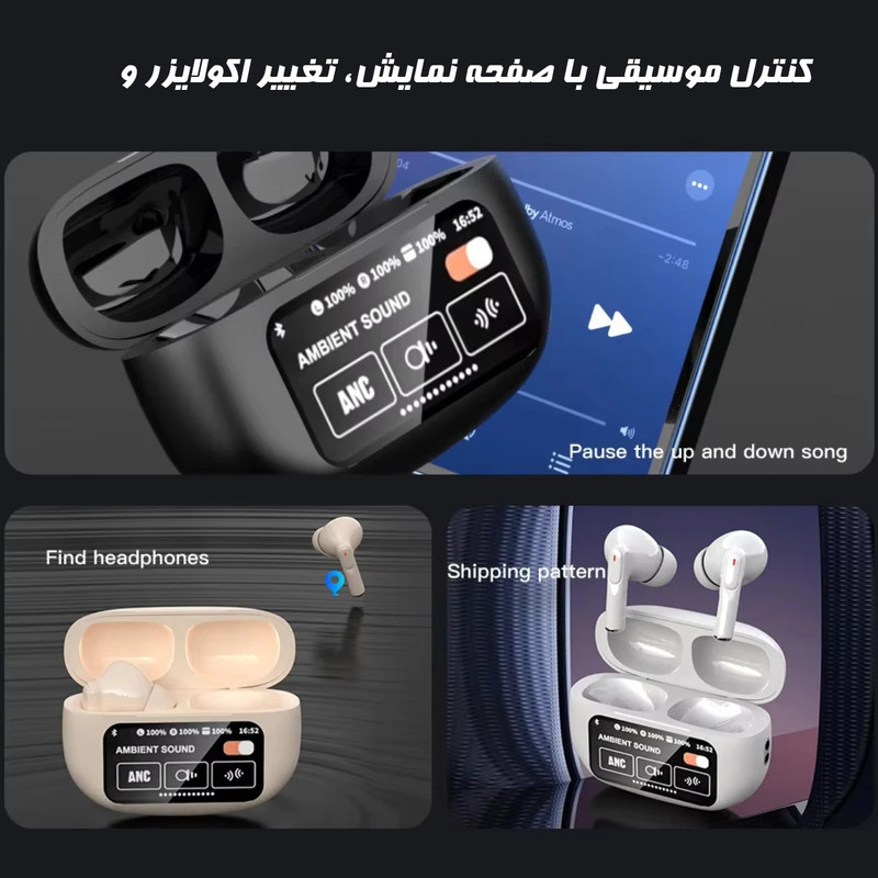 هدفون بلوتوثی هوشمند دیبت ویر مدل A9Plus- AI Translator