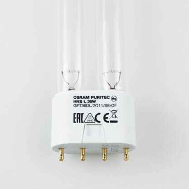 لامپ یووی سی 36 وات اسرام مدل PURITEC-HNS-L36W-UVC پایه 2G11