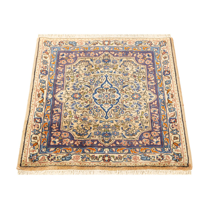 فرش دستبافت نیم متری طرح ساروق  کد 45P619 زمینه کرم