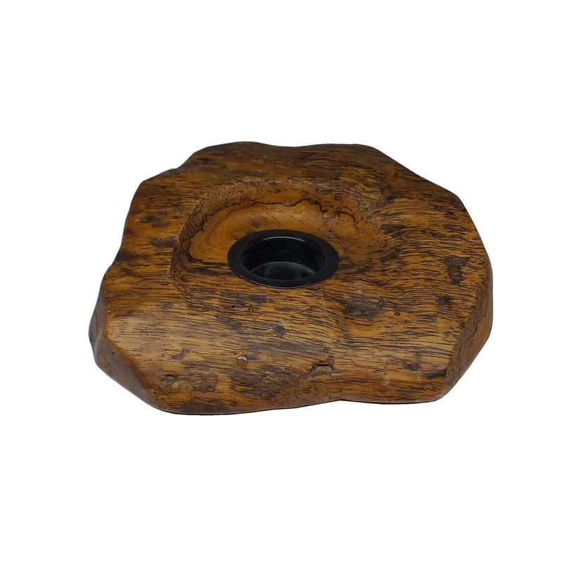 شمعدان چوبی مدل روستیک کد B05