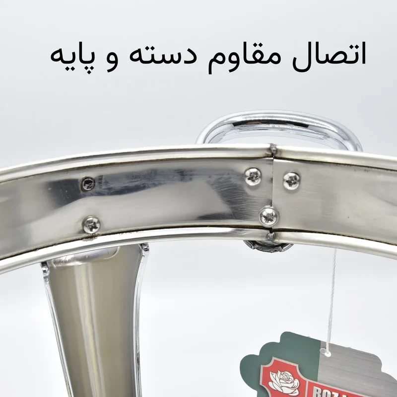 سوپ‌خوری شیشه‌ای با درپوش و پایه استیل، همراه با ملاقه، قابل شستشو با دست و ماشین ظرفشویی