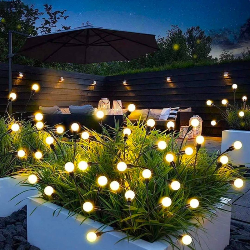 چراغ پارکی سولونیکس مدل گل شب تاب 10 مجموعه 6 عددی