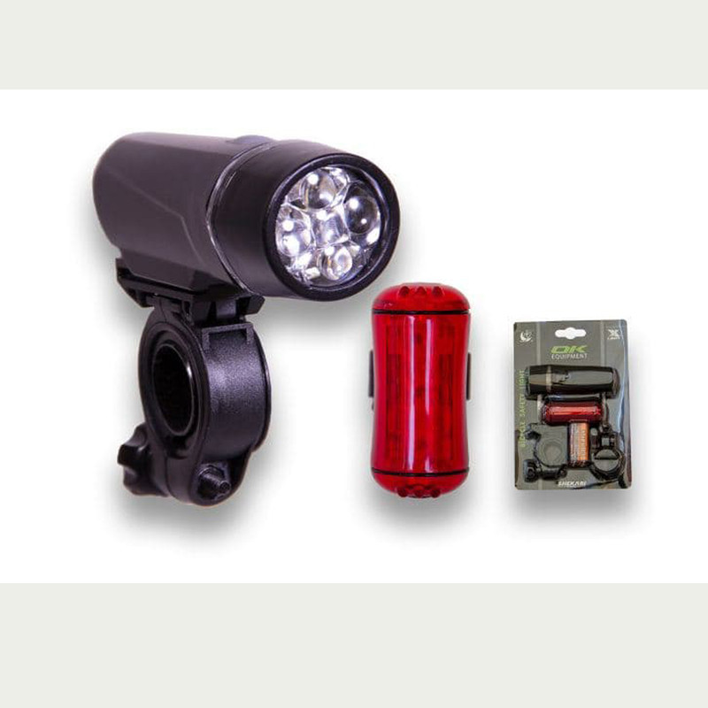 چراغ جلو و عقب دوچرخه اوکی مدل xc-100c102