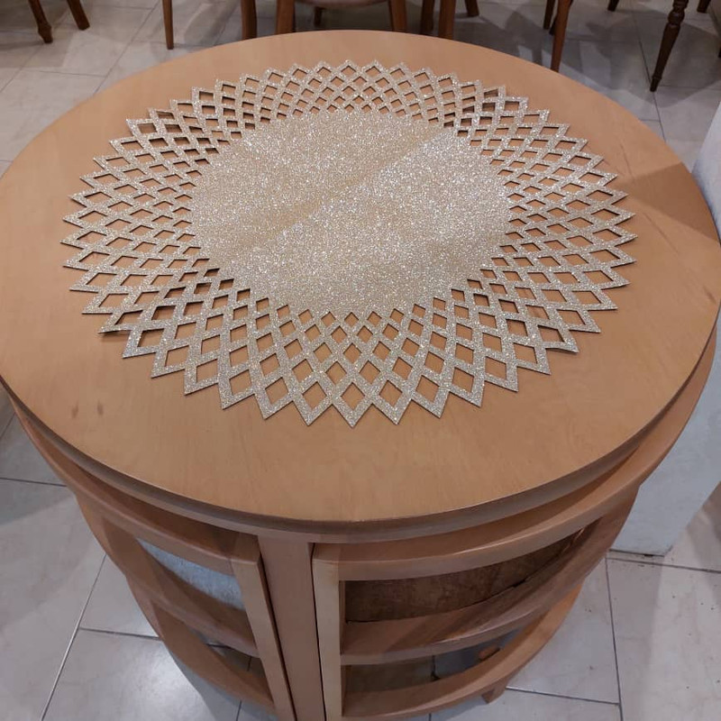 رومیزی مدل اکلیلی طرح آفتاب کد 70
