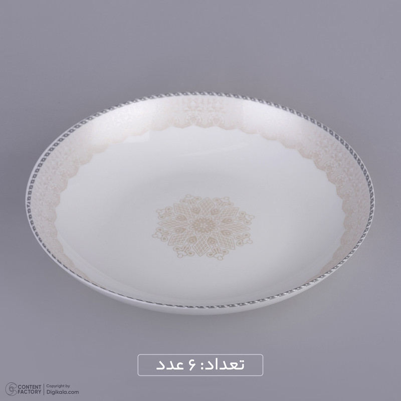 سرویس غذاخوری 26 پارچه دینو طرح دایره مدل هیدیکا