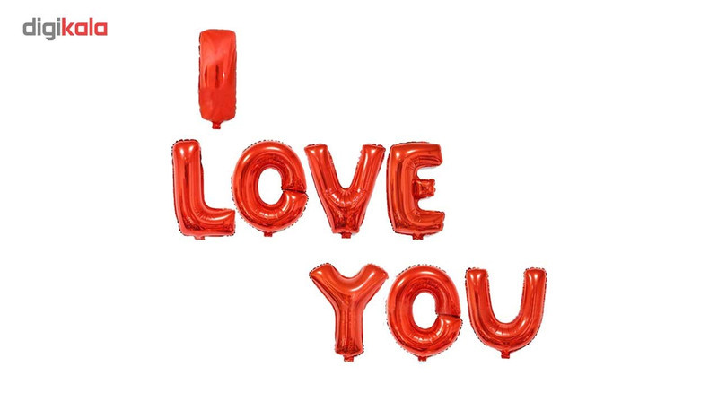 باد کنک فویلی هپی شو مدل I Love You 01 سایز 36 سانت