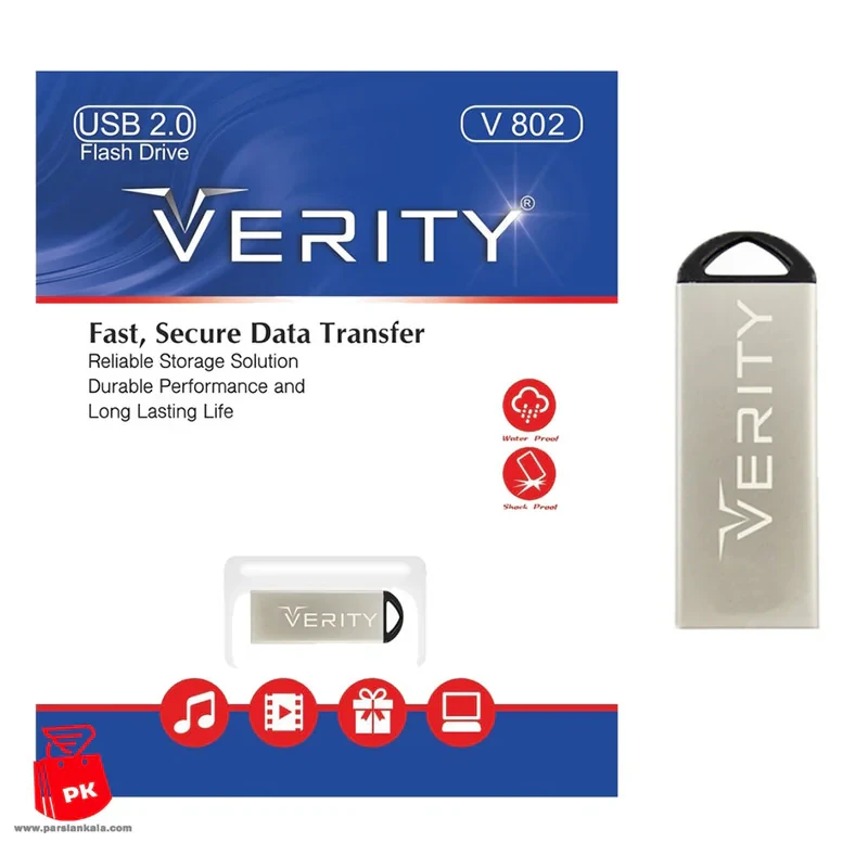 فلش مموری وریتی مدل V802 ظرفیت 32 گیگابایت