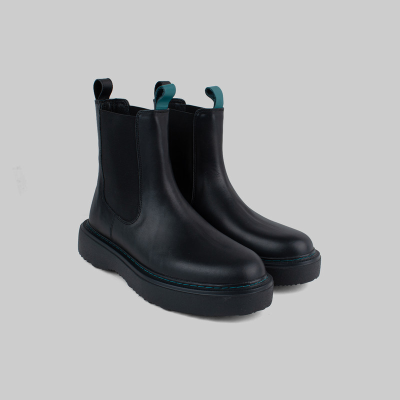 نیم بوت مردانه چرم مشهد مدل J6366-001-42
