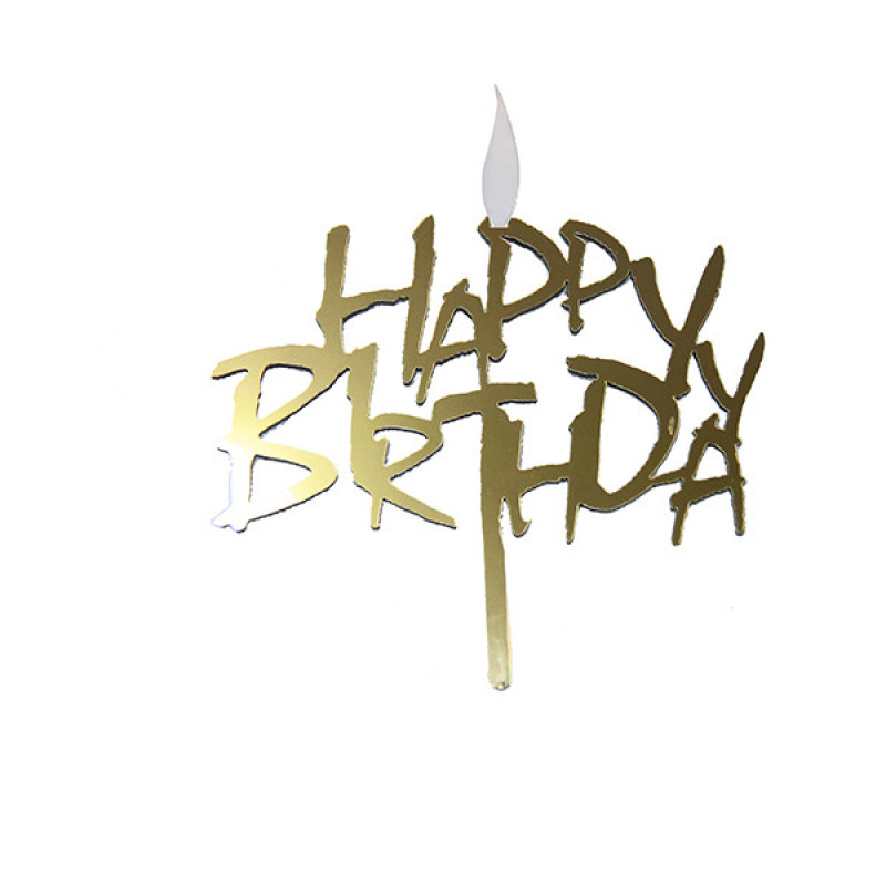 شمع تولد طرح happy birthday مدل مولتی