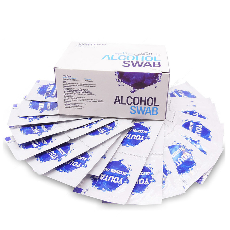 پد الکلی یوتاب مدل Antiseptic 12 مجموعه 12 عددی