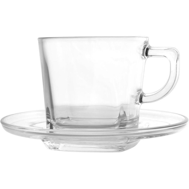 ست فنجان و نعلبکی پاشاباغچه مدل Carre 95307 بسته 6 عددی
