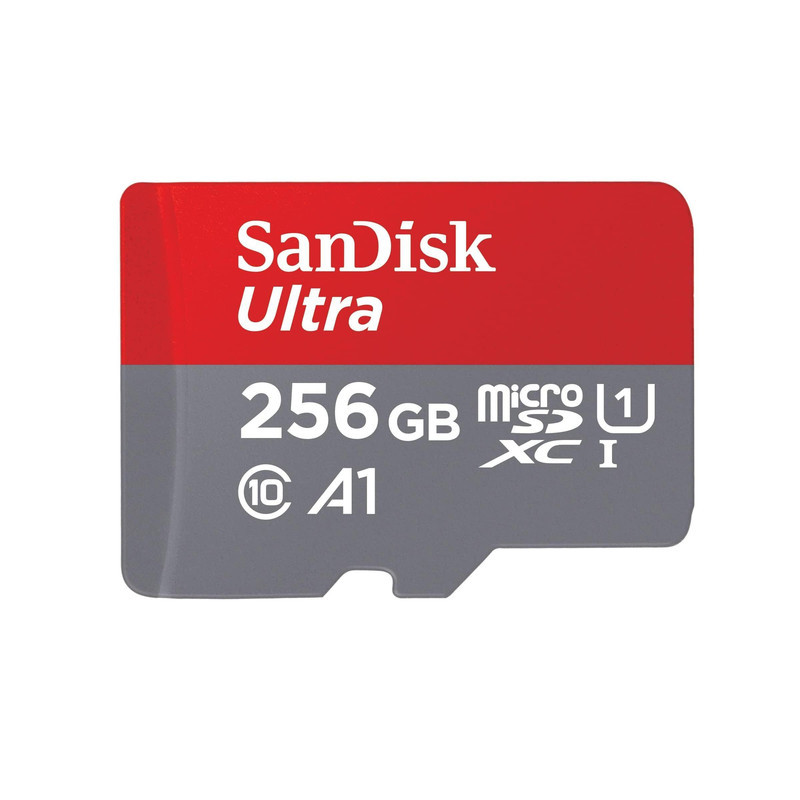 کارت حافظه microSDXC سن دیسک مدل Ultra کلاس10 و A1 استاندارد UHS-I U1 سرعت 100MBps 667X همراه با آداپتور SD ظرفیت 256 گیگابایت