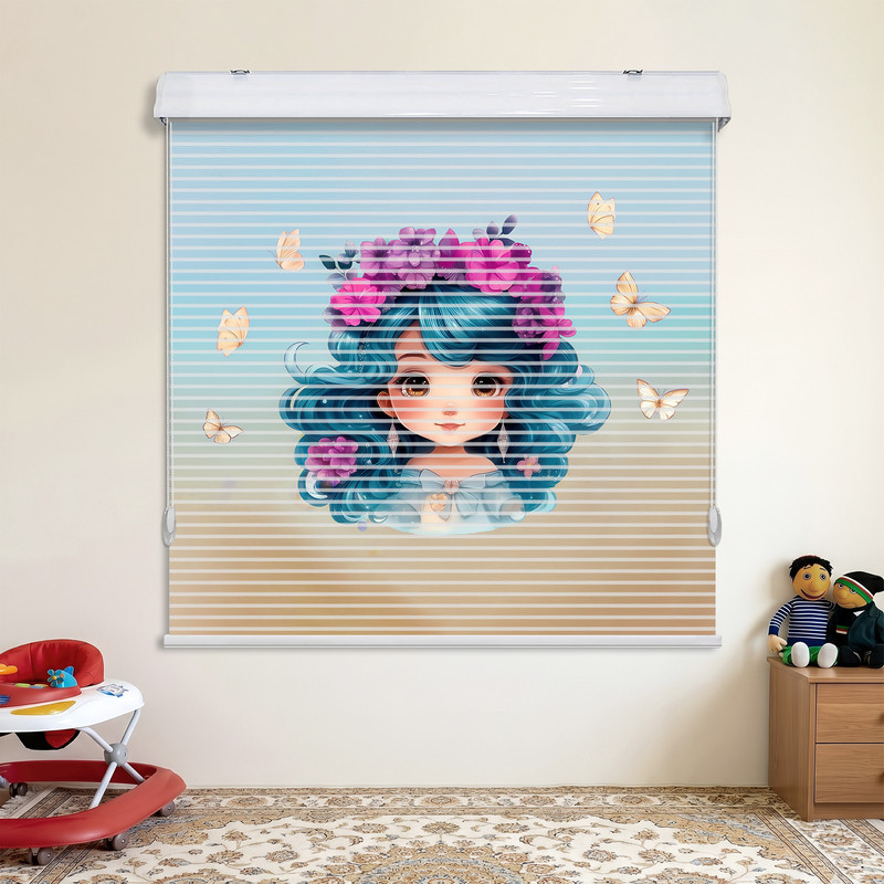 پرده زبرا مدل شب و روز زبران سایز 150 × 120 سانتی‌متر