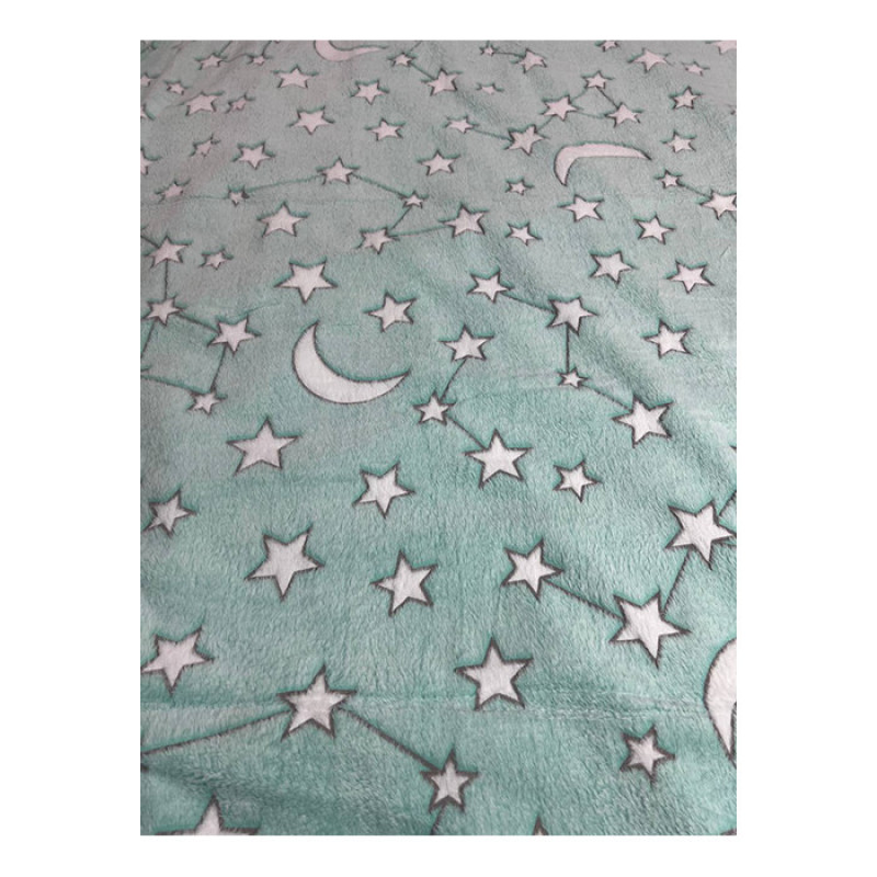 پتو مسافرتی مدل شب نما طرح ستاره سایز 220x240 سانتی متر