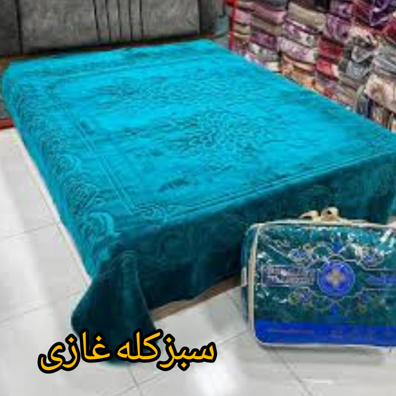 پتو گلبافت مدل برتر گل برجسته الوان سایز 160x220 سانتی متر
