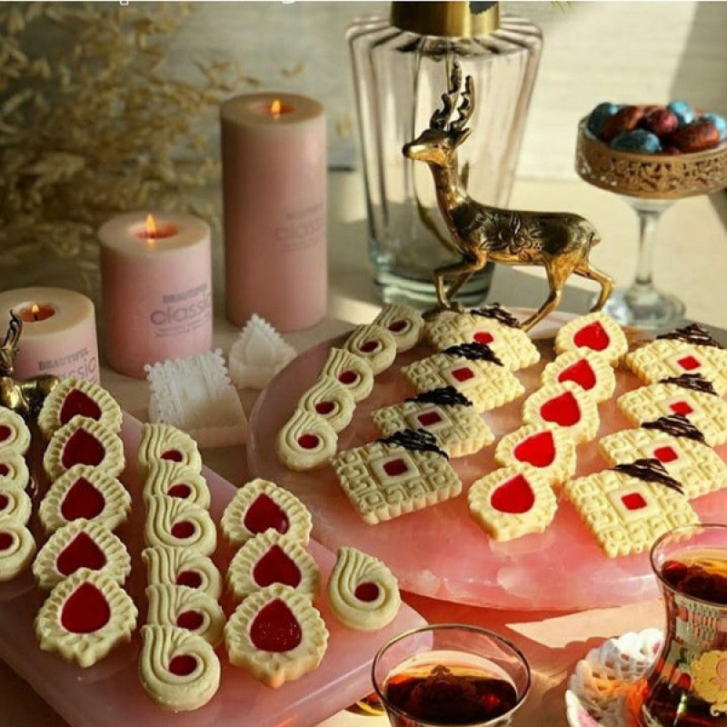 کاتر شیرینی پزی به گز مدل کتیبه مجموعه 2 عددی