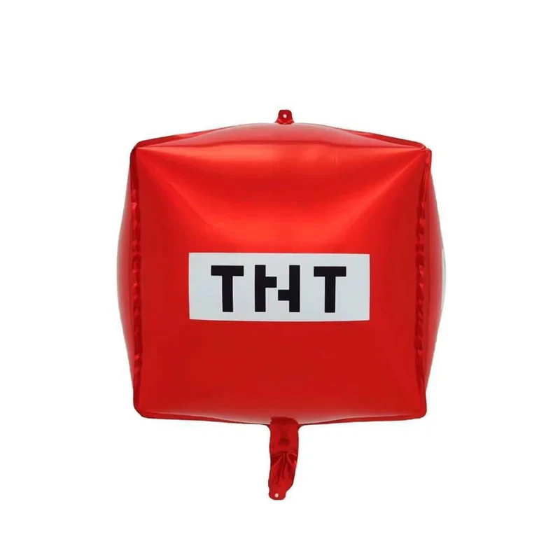 بادکنک فویلی مدل ماینکرافت طرح کیوب TNT کد NH-2