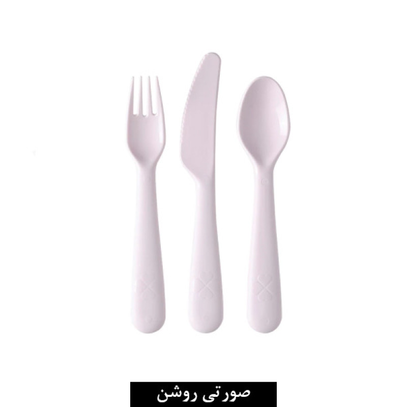 ست قاشق چنگال کودک ایکیا مدل Kalas بسته 3 عددی