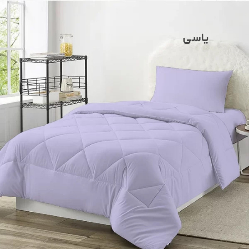 لحاف چیداری مدل میکرو یک نفره سایز 190x220سانتی متر