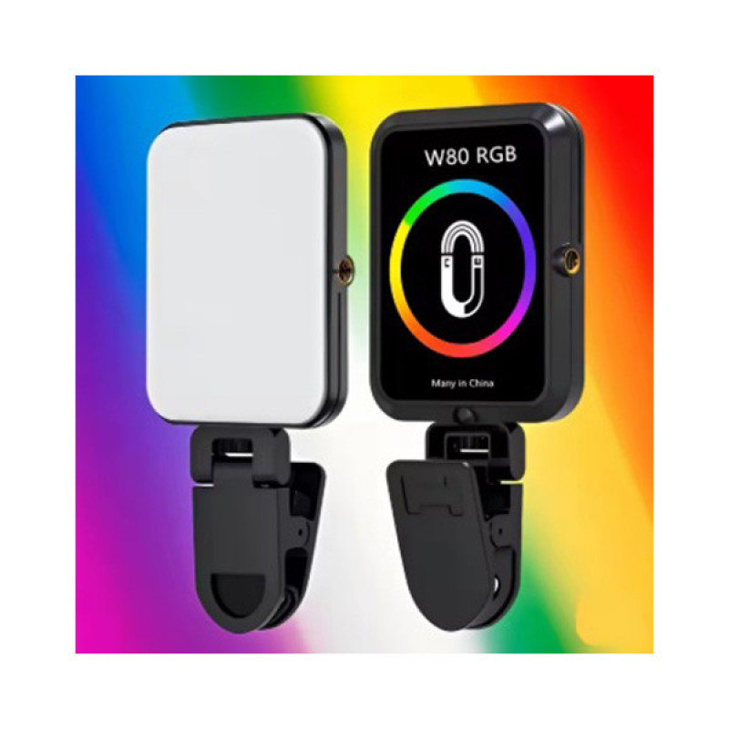 نور ثابت ال ای دی مدل W80 RGB