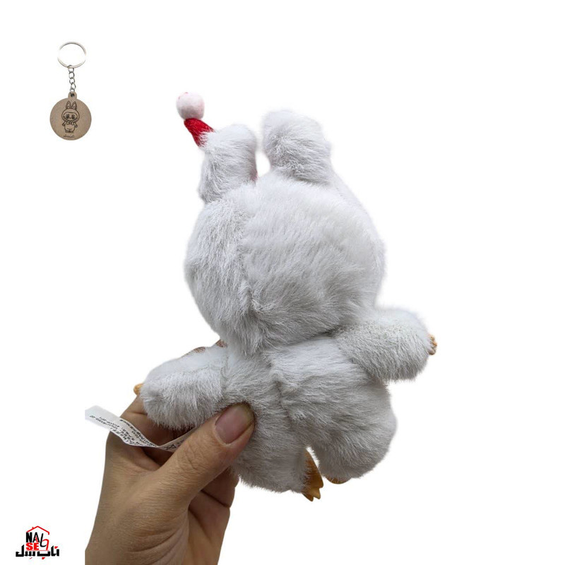 عروسک ناب سل مدل لبوبو کوکاکولا ارتفاع 20 سانتی متر به همراه جاسوییچی