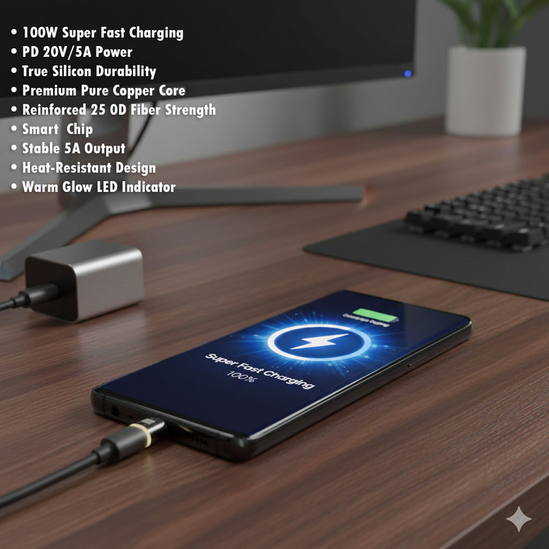 کابل USB-C بنیوس مدل BE-CA10 طول 1متر