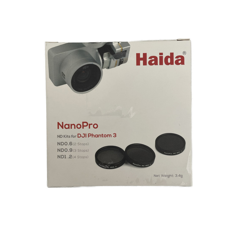 فیلتر لنز هایدا مدل ND KITS(0.6,0.9,1.2) FOR HELI SHOT(DJI PHANTOM 3) NANO PRO