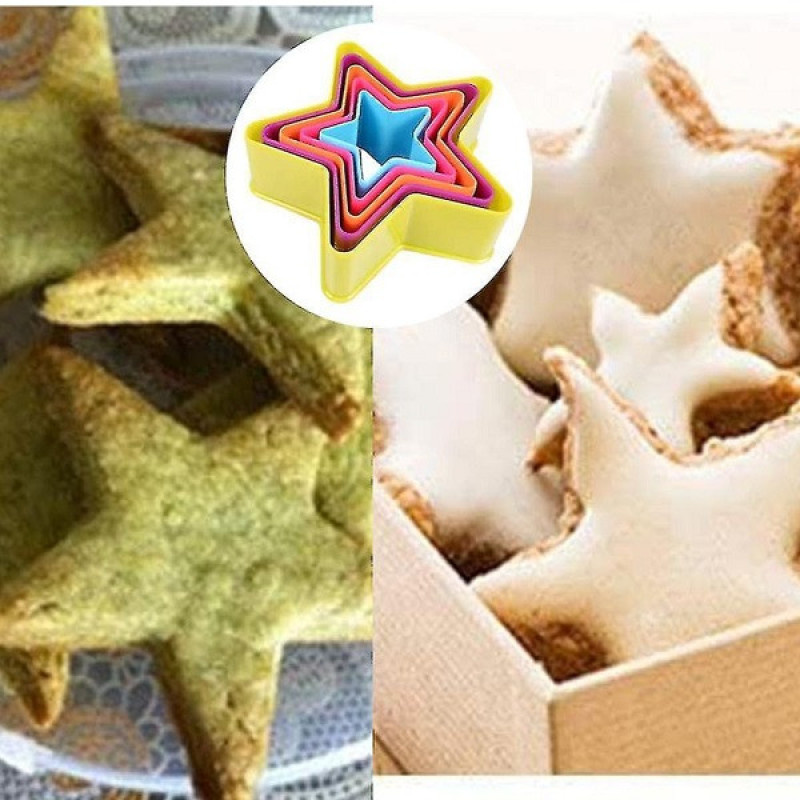 کاتر شیرینی پزی به گز مدل ستاره مجموعه 5 عددی